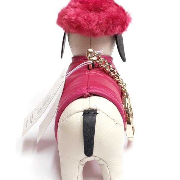 NEW Kate Spade Dachshund Claude Key Chain Festive Pink - Picture 7 of 15